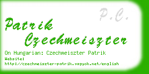 patrik czechmeiszter business card